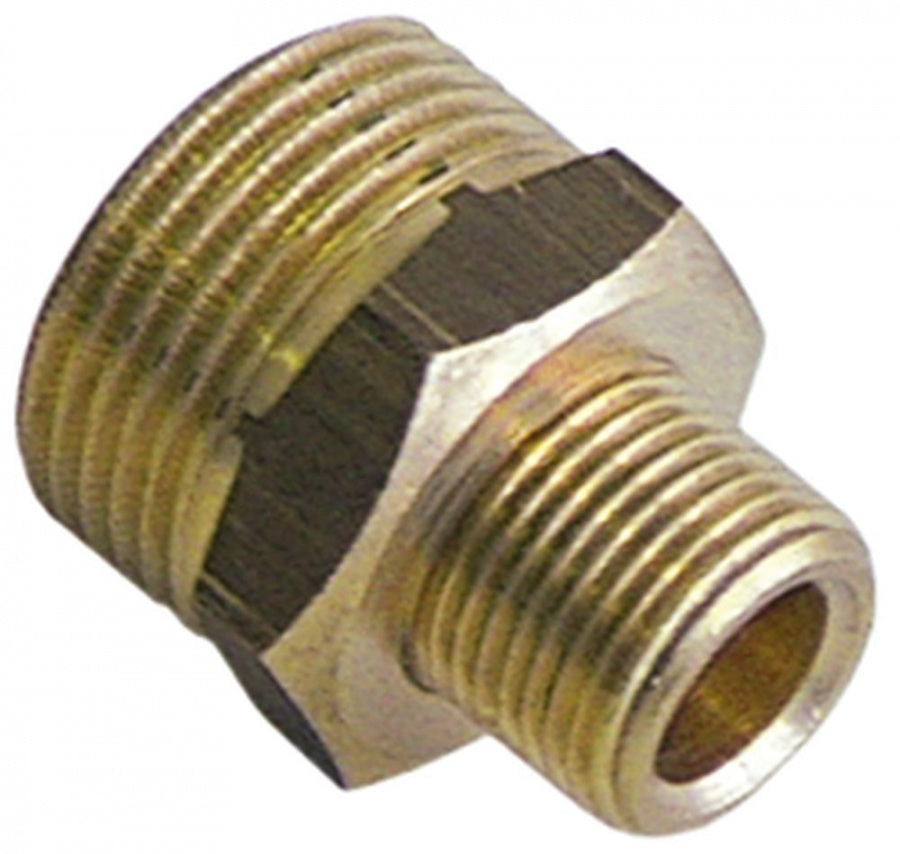 Niplu filetat, cu reductie, filet1 3/8", filet2 ¾", L1 12mm, L2 12mm - Cod 520218