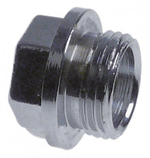 Capac cu filet filet M18x1,5 alamă cromată L 18mm număr de cheie 17  - 520471