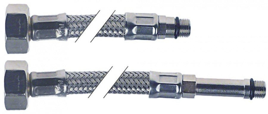 Furtun flexibil set oțel inoxidabil DN8 racorduri 1/2" - M10x1 L 800mm - 520472