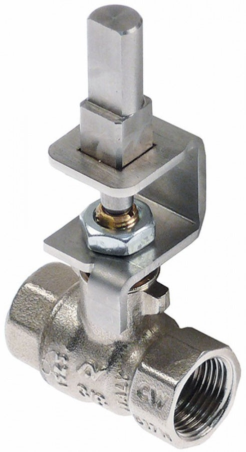 Robinet cu bila 3/8", filet interior, L 41 mm, fluture cu surub - 520511