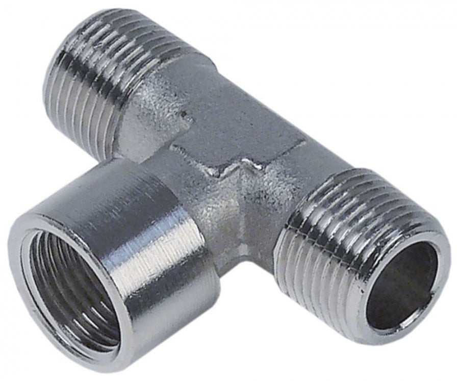 Racord T, 2x filet ext 3/8" + 1x filet int 3/8" - Cod 520802