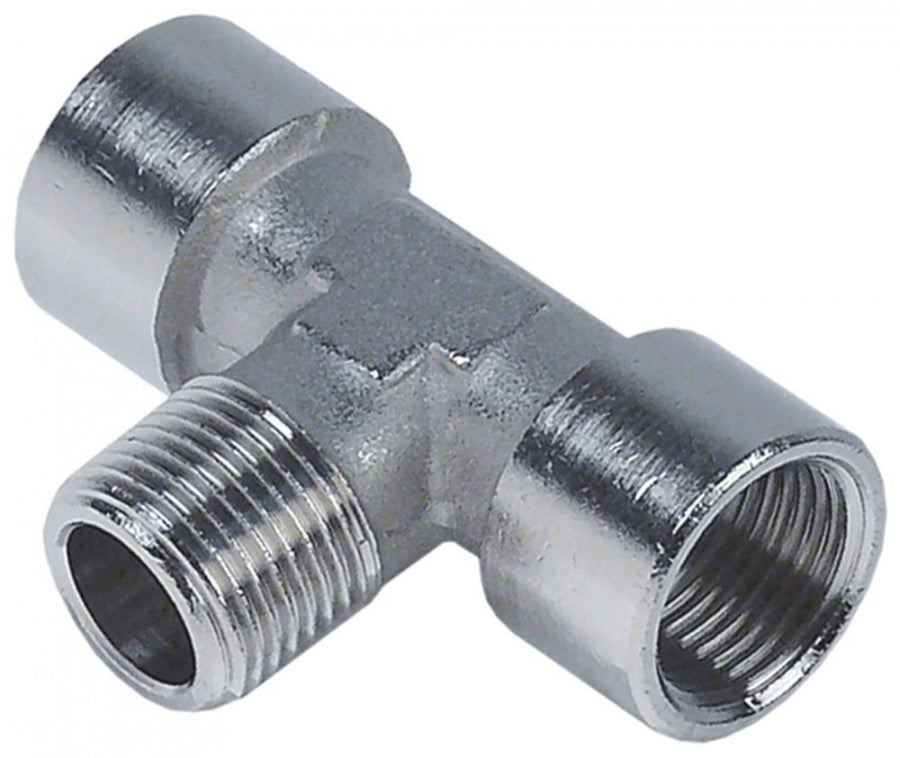 Racord T, 2x filet int 3/8" + 1x filet ext 3/8" - Cod 520810