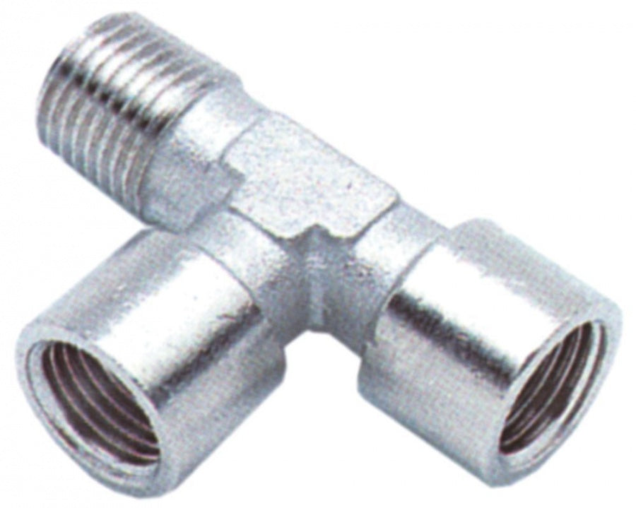 Racord T cu 2 filete int 1/8" si 1 filet ext 1/8" - 520812