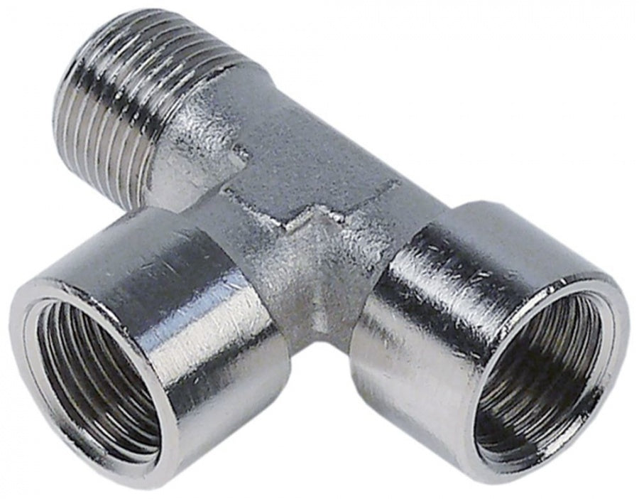 Racord T, 2x filet int 3/8" + 1x filet ext 3/8" - Cod 520814