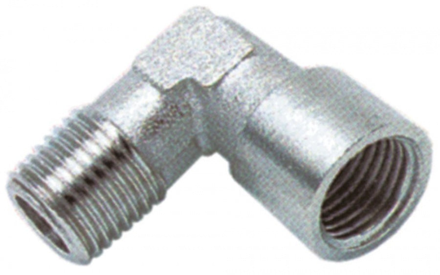 Cot in unghi de 90°, cu filet int 1/2" - filet ext 1/2", din alama cromata - 520824