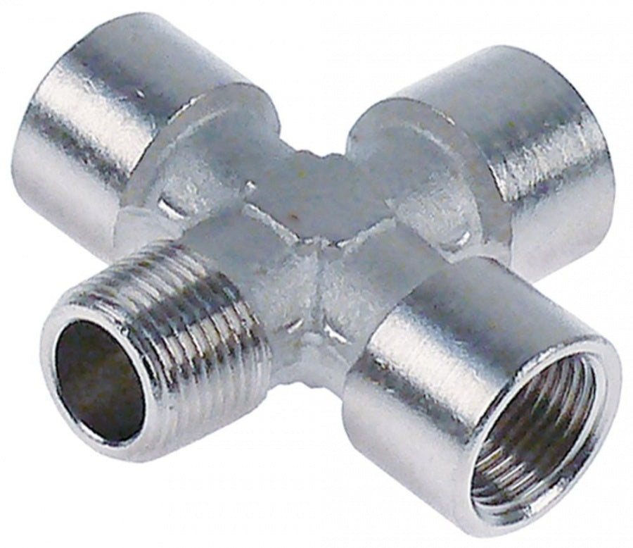 Racord cruce, 3x filet interior 3/8", 1 filet exterior 3/8" - Cod 520834