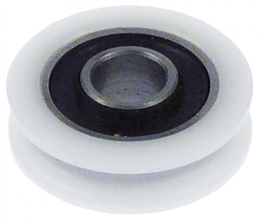 ball bearing shaft ø 8mm ED ø 27mm W 9,5mm for door mechanism