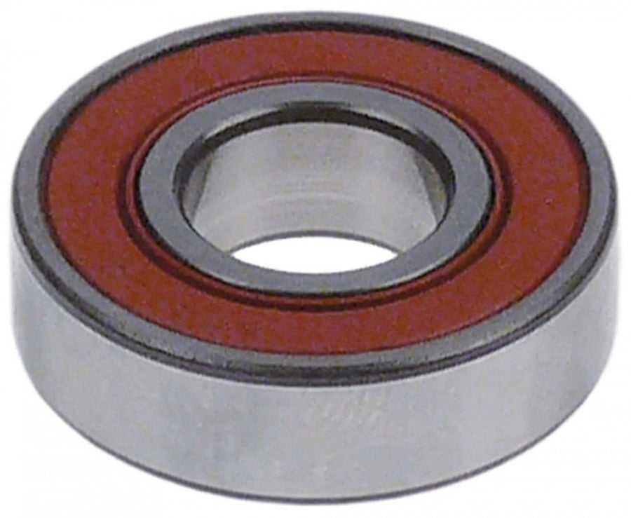 deep-groove ball bearing type DIN 6001-2RS shaft ø 12mm ED ø 28mm W 8mm with sealing discs