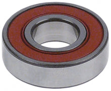 deep-groove ball bearing type DIN 6001-2RS shaft ø 12mm ED ø 28mm W 8mm with sealing discs