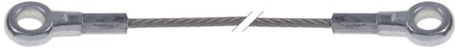 hauling cable L 1100mm wire gauge ø 3mm for hood mechanics