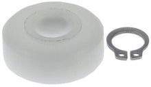 roller ø 23mm H 9,6mm for hood mechanics plastic white hole ø 8mm
