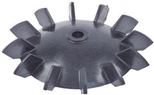fan wheel ø 116mm shaft intake ø 9,7mm plastic vanes 12