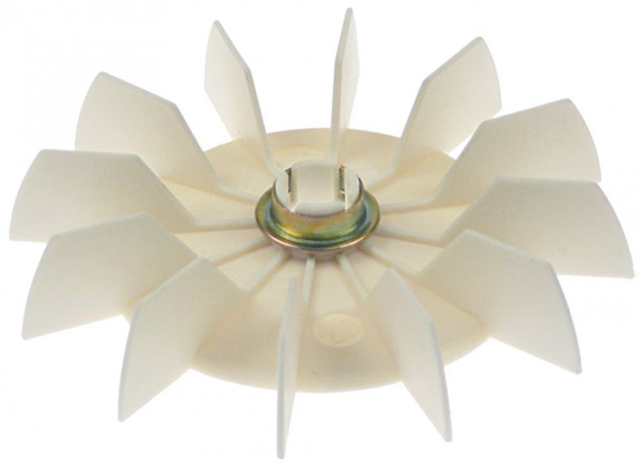 fan wheel ø 130mm shaft intake ø 14mm ABS plastic vanes 12 W 24mm