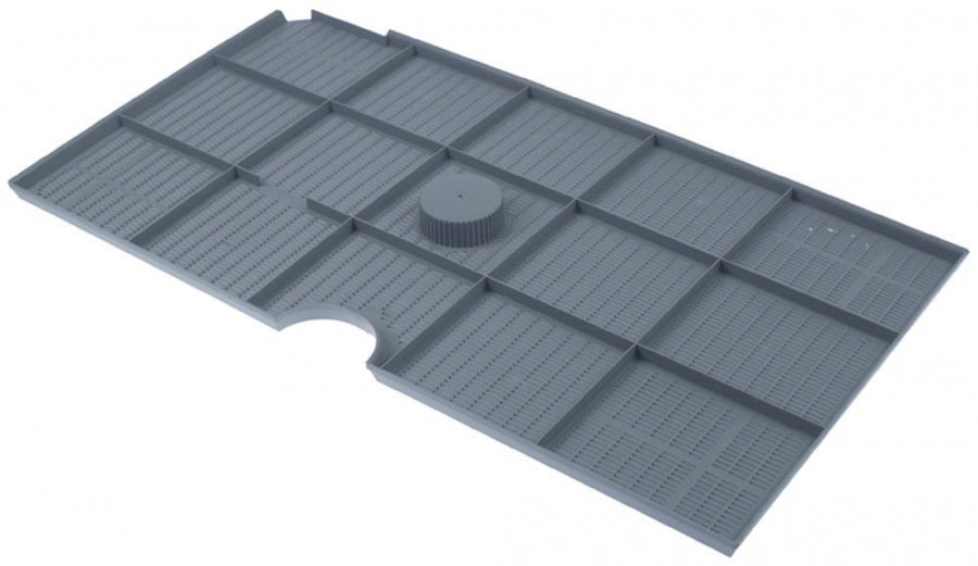 flat filter for dishwasher H 15mm L 540mm W 288mm without hole plastic mounting pos. left