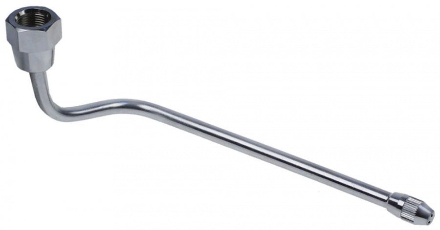 Teava de abur montare dreapta, filet 3/8", H 200 mm, tub ø 8 mm, alama cromata - 525101