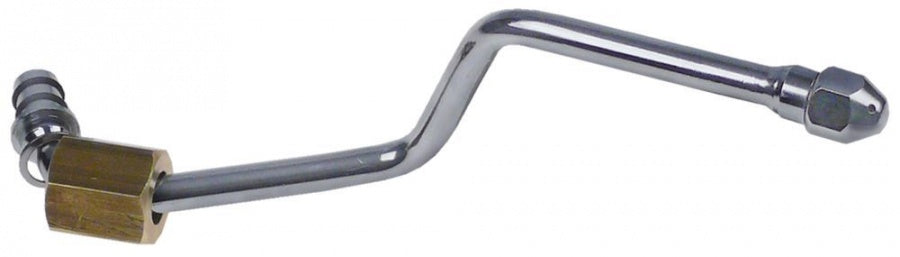 steam pipe mounting pos. left 3/8" H 160mm tube ø 8mm chrome-plated brass