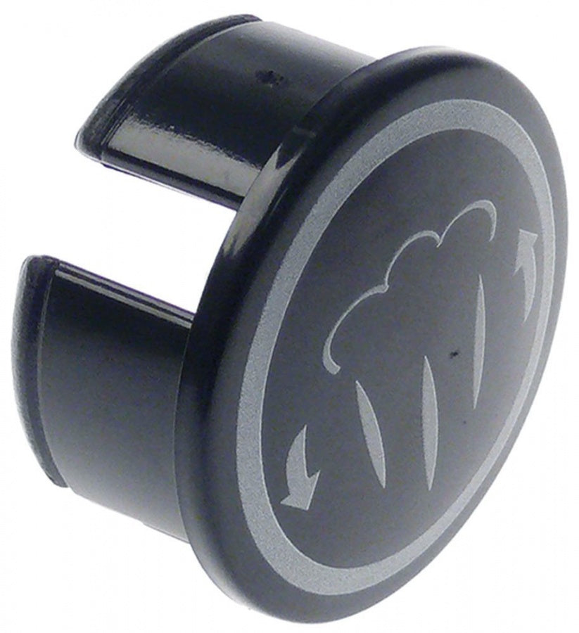 symbol steam ø 47mm L 26,5mm black/gold
