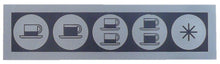 Folie tastatura cu 5 butoane, 103 x 27 mm, IBERITAL - 525212