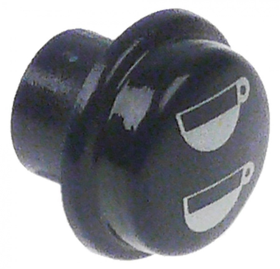 button round ø 17mm plastic blue 2 cups small SANREMO