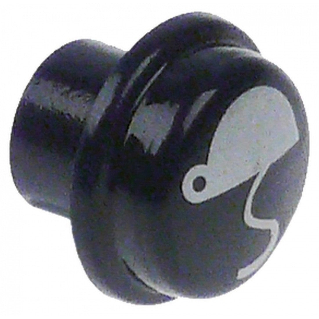 Buton rotund ø 17mm, plastic albastru, coffee start/stop Sanremo