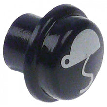 Buton rotund ø 17mm, plastic albastru, coffee start/stop Sanremo