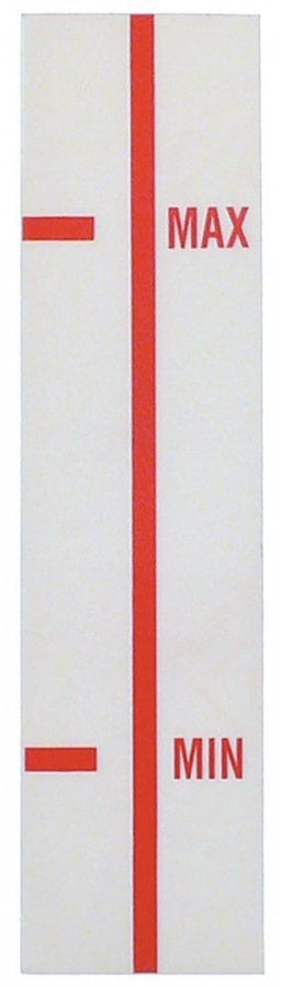 label L 119 mm W 30 mm Min/Max transparent - 526020