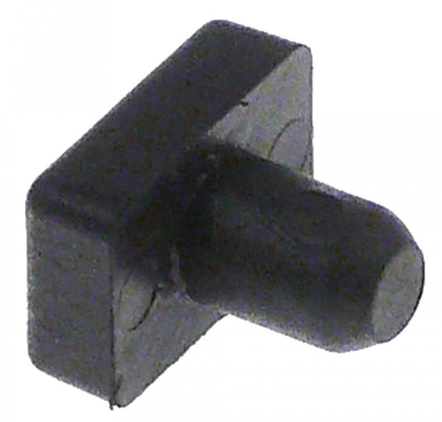 stopper for lever L 14mm W 10mm H 4mm mounting ø 6mm rubber