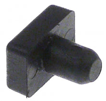 stopper for lever L 14mm W 10mm H 4mm mounting ø 6mm rubber