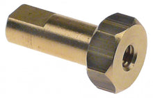 shaft with hex bolster ø 10mm L 24mm M5 brass