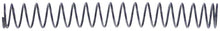 Arc de compresie ø 4 mm, L 33 mm, grosime spira ø 0,3 mm - 526349
