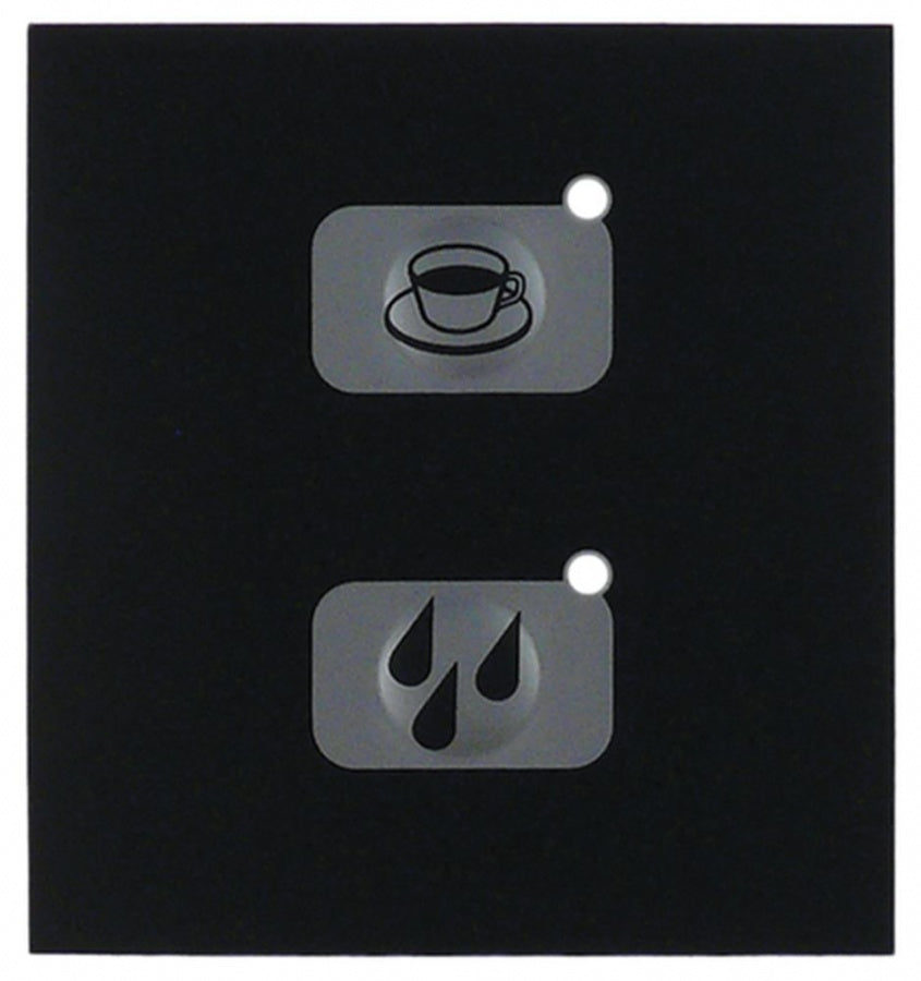 keypad foil black/silver buttons 2 L 75mm W 70mm