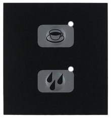 keypad foil black/silver buttons 2 L 75mm W 70mm