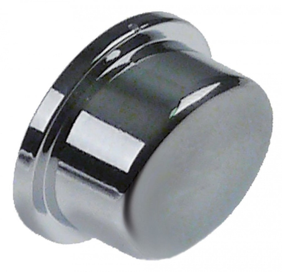 button oval L 17mm W 14mm H 10mm chrome-plated