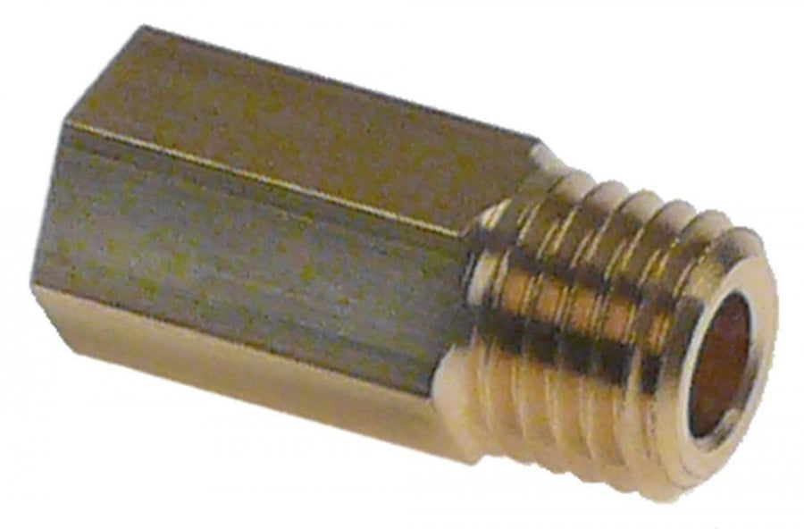 Suport duza M8 mm, int. ø 4 mm, int. ø 7 mm, L 12 mm, total L 18,5 mm, hexagon 8 mm - 526782