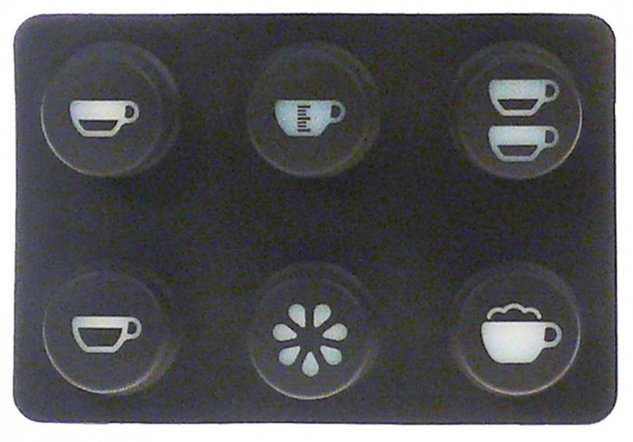 keyset L 97 mm W 66 mm brown buttons 6 cappuccino - Code 526971