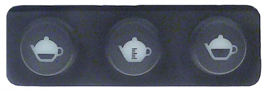 buttons strip L 97mm W 31mm brown buttons 3 hot water