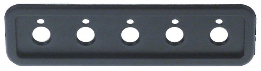 control panel L 140 mm W 38 mm black plastic buttons 5