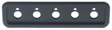 control panel L 140 mm W 38 mm black plastic buttons 5