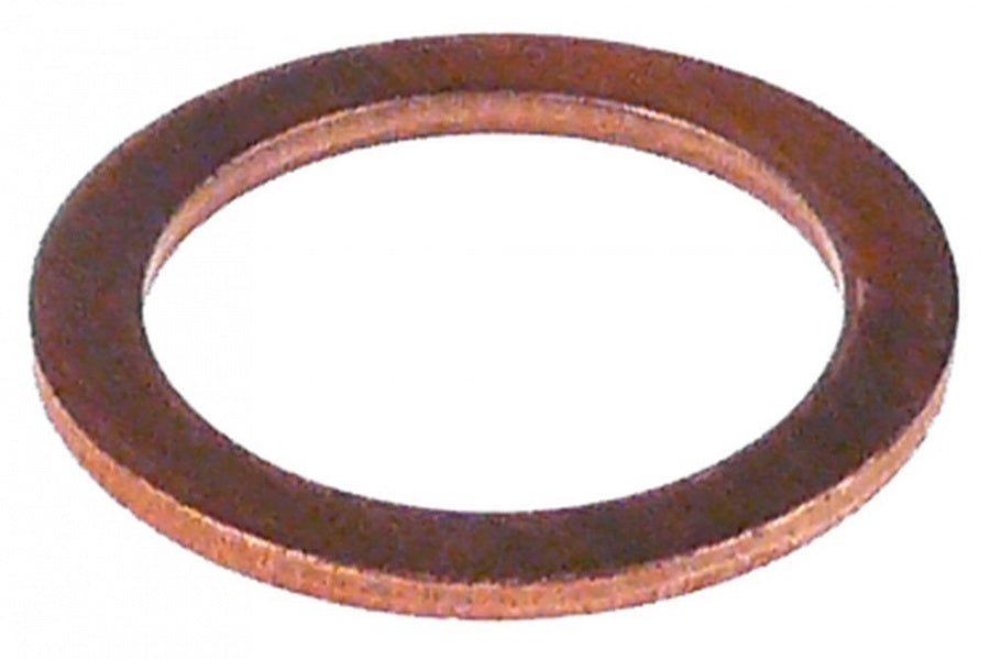 flat gasket copper D1 ø 23mm D2 ø 17mm thickness 1,5mm