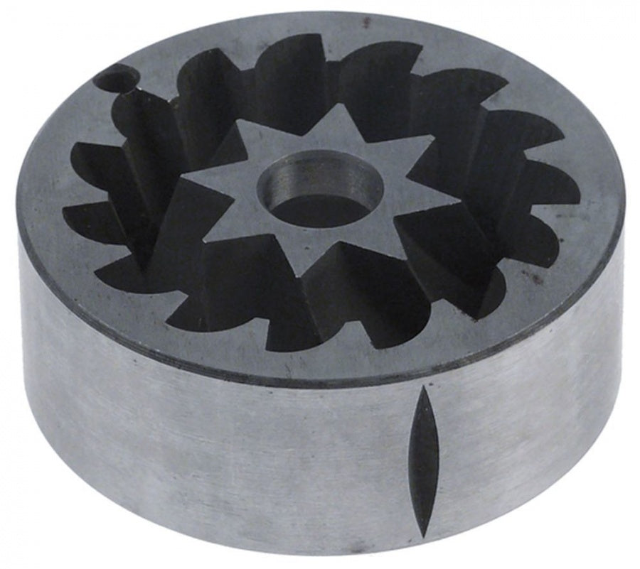 grinding burrs pair turn direction right D1 ø 68 mm D2 ø 49 mm H 25 mm shaft ø 13 mm - Code 527221