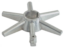 star mounting pos. upper ø 115 mm hole ø 23 mm H 22 mm - Code 527541