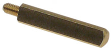 Ax triunghiular din alama, filet M4, L 41,5 mm - 527795
