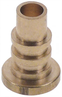 Bucsa ø 7,8 mm / ø 15 mm, H 21,3 mm, interior ø 6 mm, din alama - 527971