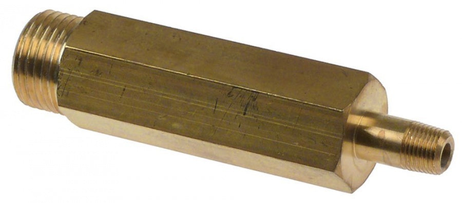 reducer T1 1/8" T2 1/2" int. ø 1 5 mm int. ø 2 14 mm L 64 mm brass - 527980