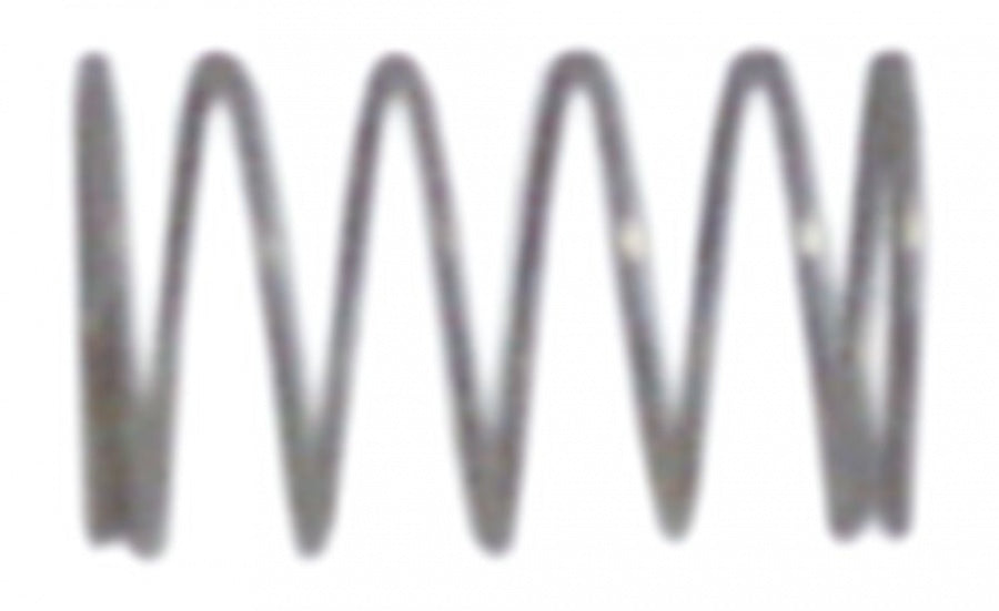 pressure spring ø 9,1 mm L 15 mm wire gauge ø 0,6 mm windings 4,5 - Code 528319