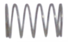pressure spring ø 9,1 mm L 15 mm wire gauge ø 0,6 mm windings 4,5 - Code 528319