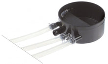 drain pan 2 groups L 90 mm W 90 mm H 40 mm hole ø 18 mm connection ¾" hose length 120/300mm - Code 528983