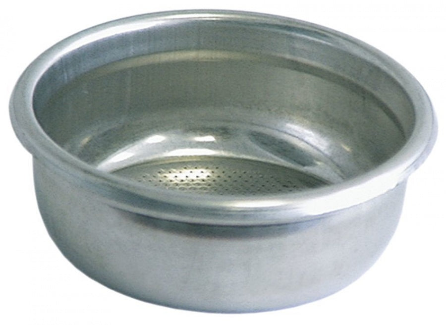 Filtru nepresurizat pentru 2 cafele, exterior ø 68 mm, montare ø 60 mm, H 25 mm, 14 gr. cafea, din inox, orificii ø 0,4 mm - 529019