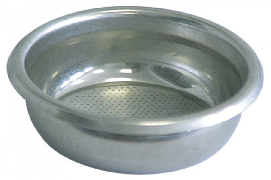 Filtru nepresurizat pentru 2 cafele, exterior ø 68 mm, montare ø 60 mm, H 22 mm, 12 grame cafea, din inox, orificii ø 0,4 mm - 529020