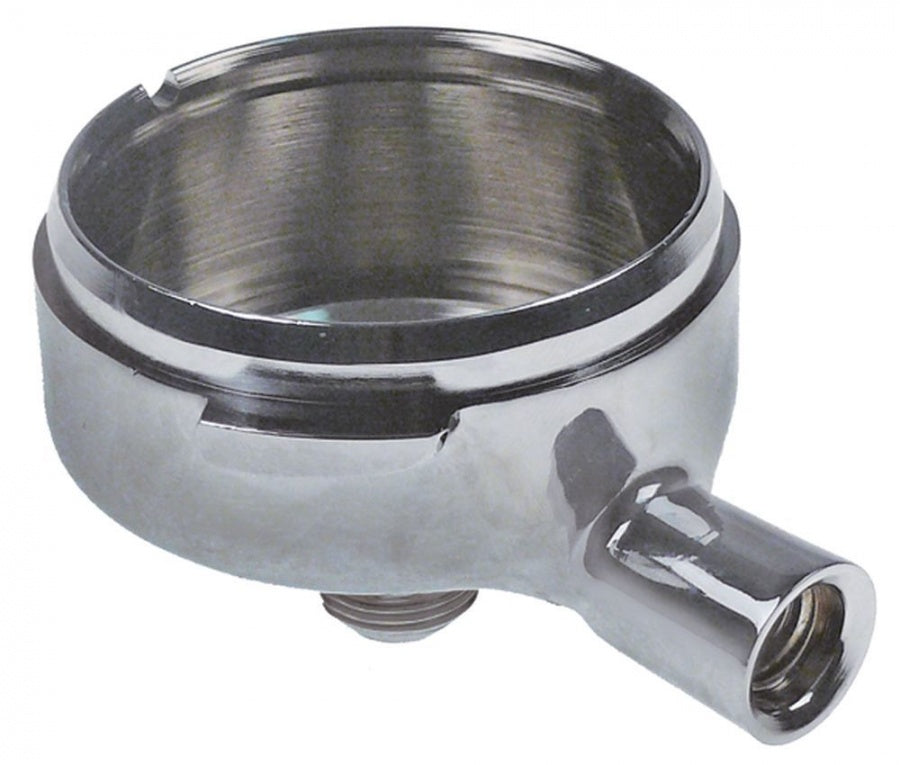 Cupa portfiltru diam. int. ø 61 mm, diagonal, filet maner M12x1,75, filet picurator 3/8", Pavoni - 529034